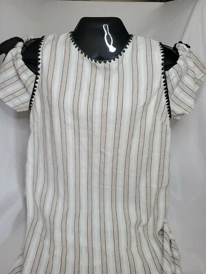 Vestido para mujer She + Sky blanco hombro frío rodilla (talla L) Foto 1 de 4