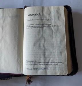 Gotteslob - Katholisches Gebet und Gesangbuch - Erzbistum Freiburg 1975 + Etui - Bild 1 von 10
