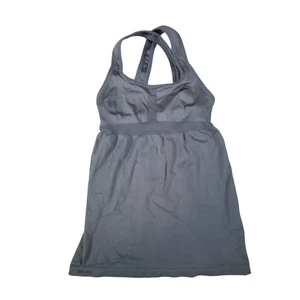 Nike Dri-Fit Tank Top Womens Small Athletic Racerback Running Gray Athleisure - Picture 1 of 7