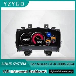 For Nissan GT-R 2008-2024 Digital LCD Instrument Cluster Speedometer Upgrade - Picture 1 of 8