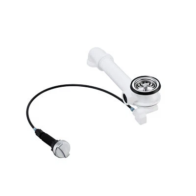 AQUADE Ablaufgarnitur mit Siebkorb Ø 70 mm mit Excenterventil für Spüle