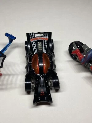 Vintage Spider-Man LOT Corgi And Hot Wheels Diecast Car, Helicopter, Motorcycle - Image 1 of 4
