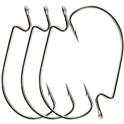 50pcs Offset Fishing G Hook Wide Gap Worm Hook Soft Plastic Perch Pike Drop Shot - Image 1 of 4