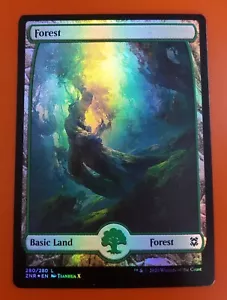 1x Forest | FOIL Full Art 280/280 | Zendikar Rising | MTG Magic Cards - Picture 1 of 4