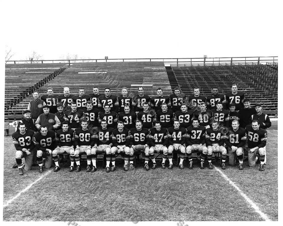 1956 GREEN BAY PACKERS TEAM FOTO 8X10 BART STARR FORREST GREGG ROOKIES - Imagem 1 de 1
