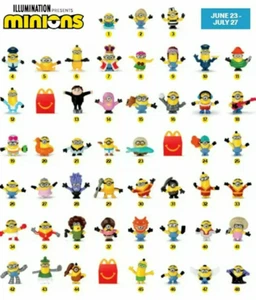 MINIONS The Rise of Gru 2020/21 - McDonalds Figures & Bags - YOU CHOOSE - Picture 1 of 32
