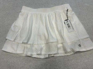 LIJA Women's Tennis Pickleball Slit Skirt S White Multi- Layer NWT 22A-4673T1 - Picture 1 of 7