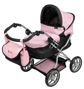Puppenwagen, tragbarer Silver Cross Spielzeugwagen für Puppen bis 45 cm, 1 Umhängetasche - Bild 1 von 4