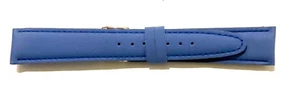 New Accutron Blue Suede Watch Strap w/ Signed Stainless Steel Buckle - Picture 1 of 3