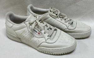 Adidas Yeezy Powerphase 2017 Calabasas Bone Low Top Leather Sneakers Size US 8 - Picture 1 of 15