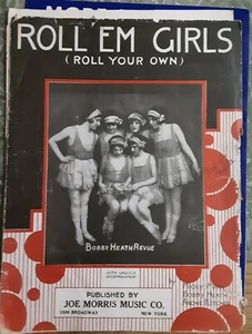 Roll 'Em Girls sheet music poster Girls of the Bobby Heath Revue 1925 Joe morris - Picture 1 of 4