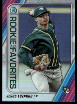 2020 Bowman - Rookie of the Year Favorites Chrome #ROYF-JL Jesus Luzardo (RC) - Image 1 of 2