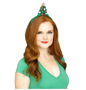 Mini cappello con fascia albero di Natale - accessorio costume - adulto adolescente - Foto 1 di 1