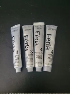 Lot of 4 Tubes Loreal Feria Power Shimmer Conditioner 1.7 oz L'oreal #4 - Picture 1 of 1