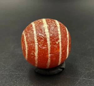 Ancient Himalayan Tibet Indian Nepalese Culture Traditional Amulet Etched Bead - Picture 1 of 12