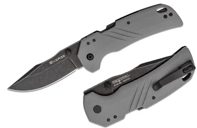 冷钢接合折叠刀 3 英寸 AUS-10A 钢夹刀片灰色 G10 手柄 — 第 1/4 张图片