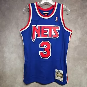 NWT Mitchell & Ness 1992 New Jersey Nets Drazen Petrovic 3 Swingman Mens M $135 - Picture 1 of 8