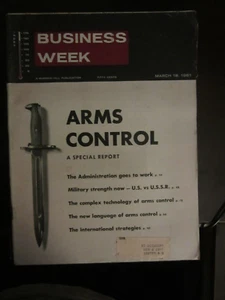 Business Week Magazine March 1961 Arms Control US vs. USSR 65 - Picture 1 of 1