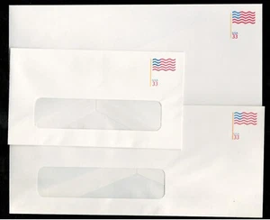 US. U642. 33c. Flag. #6 Window & #10, Plan & Window Lot of 3. MNH. 1999 - Picture 1 of 1