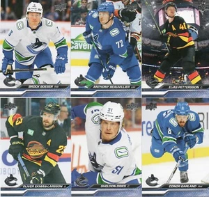 23-24 2023-24 Upper Deck 1 Vancouver Canucks Team Set-6 Cards-Guenther-Maccelli - Picture 1 of 1