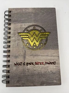 Wonder Woman Laser Cut Wood Journal Blank Pages Notebook Sketchbook - Picture 1 of 5