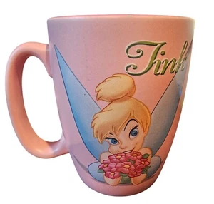 Disney Store Tinkerbell Becher Pink Tink 16 Oz Exklusiv Blumenstrauß Tinker Bell - Bild 1 von 8