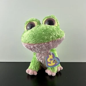TY Beanie Boos Kiwi the Green And Pink Frog 6” - Picture 1 of 10