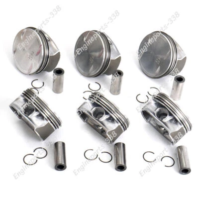 Juego de 6 pistones y anillos STD para Mercedes-Benz CLK350 C350 E350 GLK350 M272 3,5 L Foto 1 de 4