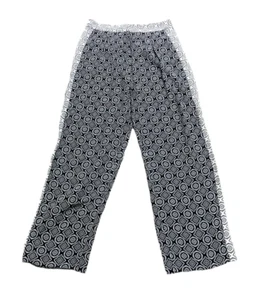rag & bone Black White Colette Relaxed Fit Viscose Pant Size 8 - Picture 1 of 3