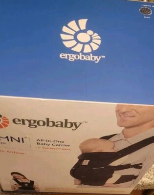 NIB Ergobaby ‎BCZ360PONYX All In One Baby Carrier - Black - Image 1 of 4