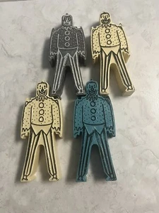 Vtg 4 bill Ding Balancing Plastic Clowns - Picture 1 of 1
