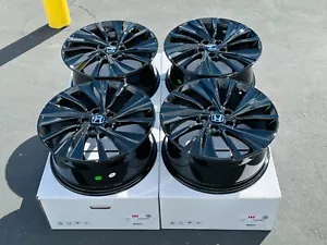 (Set of 4) NEW Black 18" Rims Wheels Fits: 2023 2024 2025 Acura Integra and TSX - Picture 1 of 5