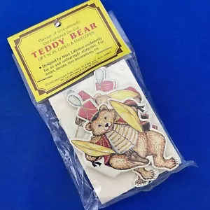 Merrimack TEDDYBÄR Geschenk Notiz Karten & Umschläge Vintage Packung mit 12 - Bild 1 von 6