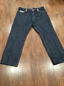 Coogi Jeans Embroidered Y2K Hip Hop W48 L36 - Picture 1 of 13