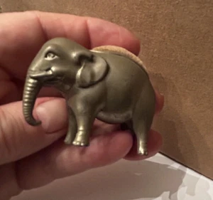 VTG Elephant Pin Cushion Sewing Novelty Silver Metal Made in Germany Pachyderm - Picture 1 of 9