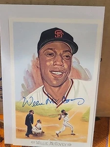 WILLIE MCCOVEY SIGNED PEREZ STEELE CELEBRATION POSTCARD  JSA - Picture 1 of 2