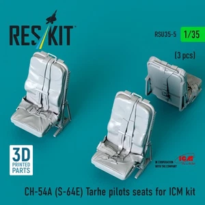 CH-54A (S-64E) Tarhe asientos de piloto para kit ICM (3 piezas) (1/35) RSU35-0005 ResKit - Imagen 1 de 3