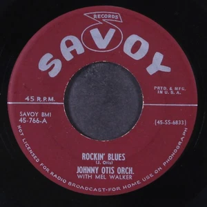 JOHNNY OTIS W/ MEL WALKER: rockin' blues / my heart tells me SAVOY 7" Single - Picture 1 of 2