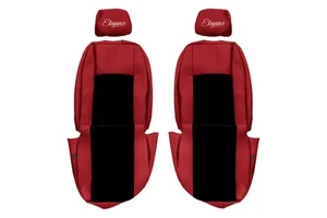 VAN Sitzbezüge für VOLKSWAGEN TRANSPORTER T5 03-15 T6 16-21 Sitz 1+1 ROT - Bild 1 von 6