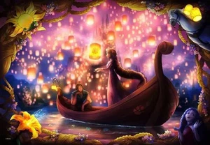Puzzle avvolto in pensieri "Rapunzel on the Tower" Puzzle bianco puro - Foto 1 di 1