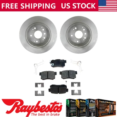 Комплект задних тормозных дисков + керамические колодки и оборудование для Honda Element 2003-2011 годов выпуска - Изображение 1 из 4