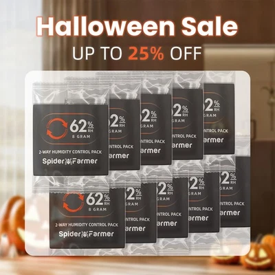 Spider Farmer New 62% RH 2-Way Humidity for Small Storage Containers&Jar 10PCS