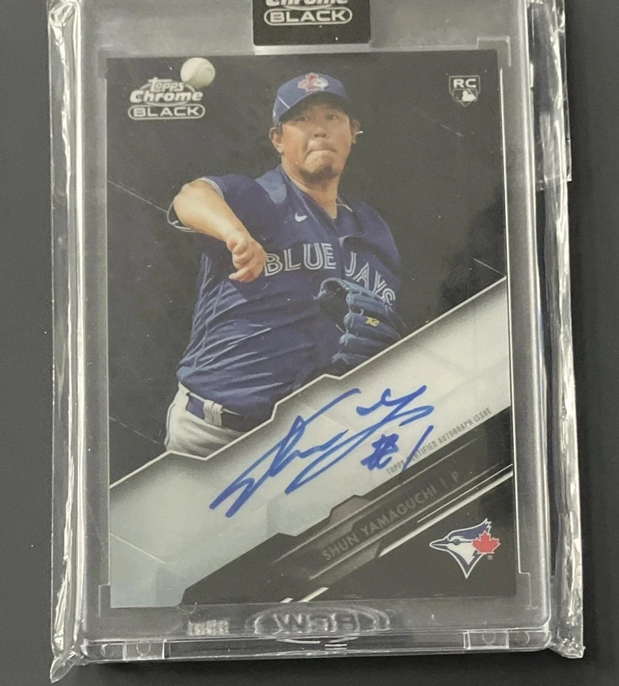 2020 Topps Chrome Black - Chrome Black Autographs Shun Yamaguchi #CBA-SY (AU,... - Image 1 of 1