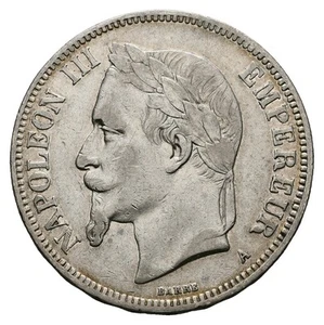 Frankreich 5 Francs 1870 Napoleon III. Gewicht: 24,72g/900 - Bild 1 von 2
