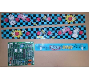 BROMLEY ROCK'N BOWL Arcade Spielbrett & Plexiglas Teile #4291 - Bild 1 von 2