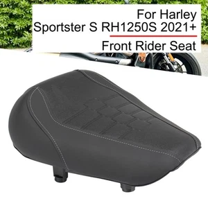 Front Solo Seat For Harley Sportster S RH1250S 2021+ Rider Seat Cushion Black - Picture 1 of 10