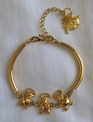 Pulsera Ajustable UTAH STATE AGGIES 24KGP Muy Buen Estado Difícil de Encontrar (JB14) Foto 1 de 4