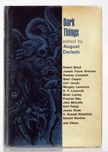 1971 DARK THINGS Edited by August Derleth-Horror-Macabre-HC w/ DJ in Mylar - Imagen 1 de 9