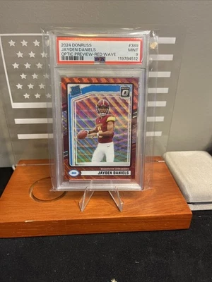 Panini Donruss 2024 - Jayden Daniels #389 vista previa óptica onda roja (RC) | PSA 9 🔥 Foto 1 de 4