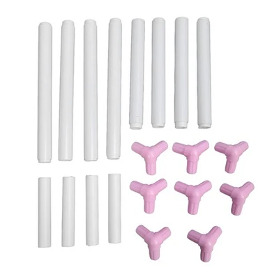 (Pink)Embroidery Frame Lap Stand Cross Stitch Stitching Holder Set Rectangular - Image 1 of 4